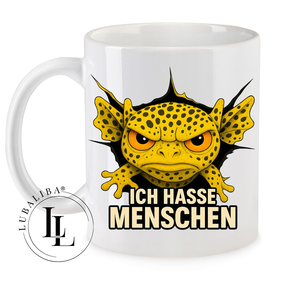 " Axolotl Leolottel IHM " Ich Hasse Menschen Tasse Keramik Motiv: AAF